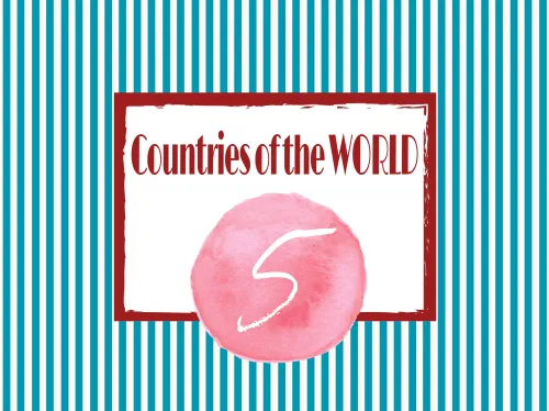 Countries of the World - Zestaw 5 szt