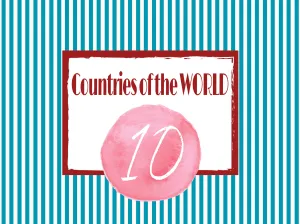 Countries of the World - Zestaw 10 szt