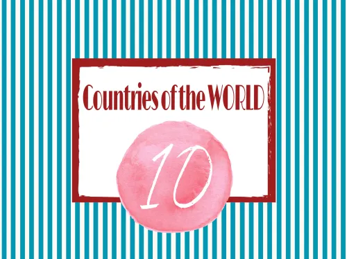 Countries of the World - Zestaw 10 szt