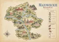 Mapa Mazowsza