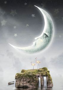 Moon in the sky