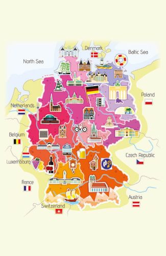 Mapa Niemiec